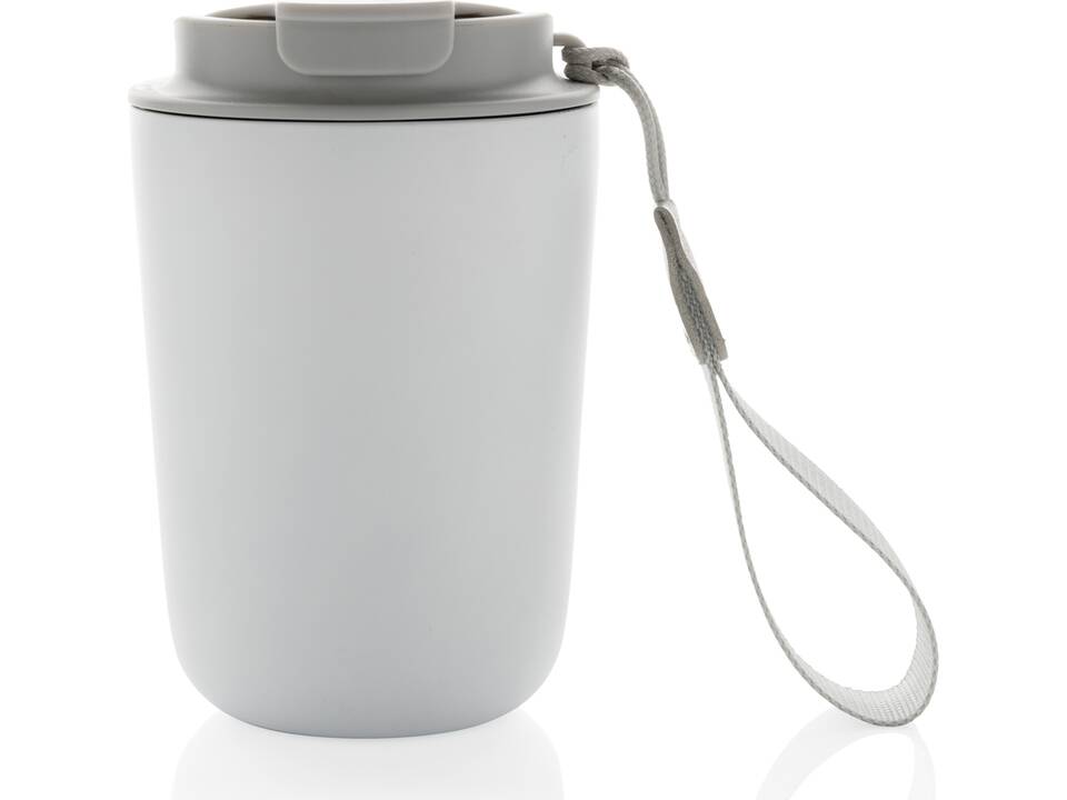 Mug iso en acier inoxydable recyclé RCS avec lanière Cuppa 21