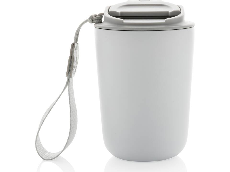 Mug iso en acier inoxydable recyclé RCS avec lanière Cuppa 24