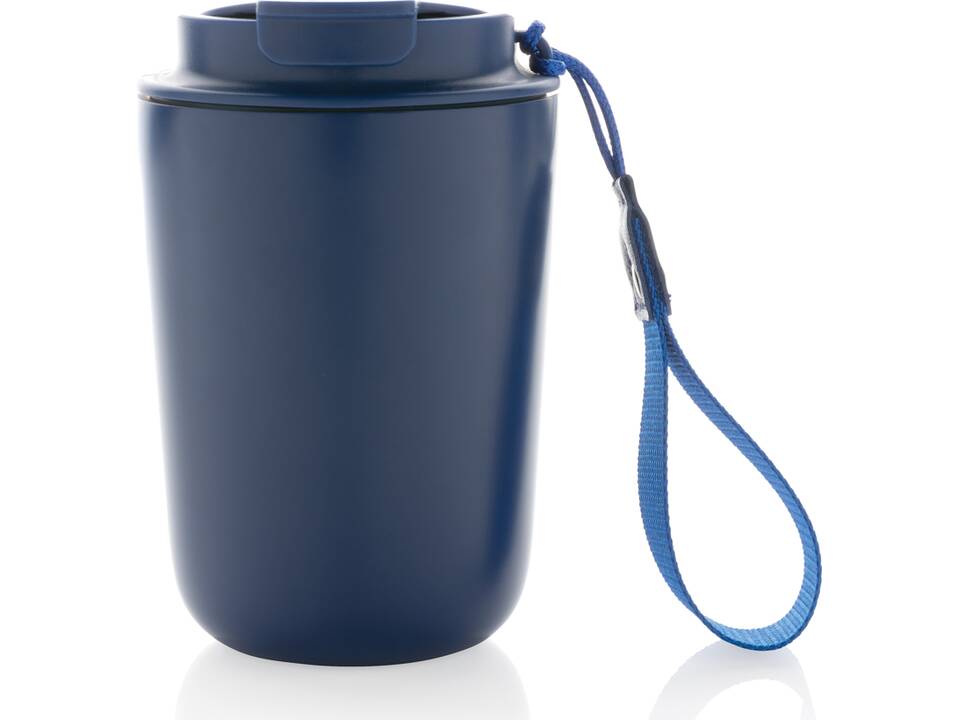 Mug iso en acier inoxydable recyclé RCS avec lanière Cuppa 31