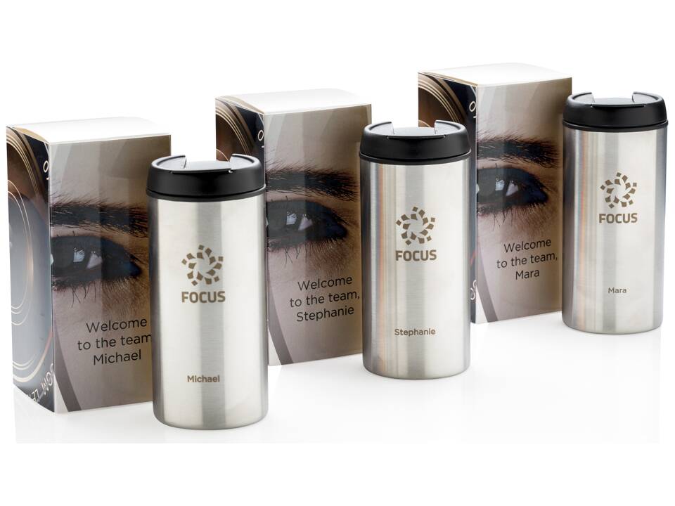 Mug Metro en acier inoxydable recyclé RCS 9