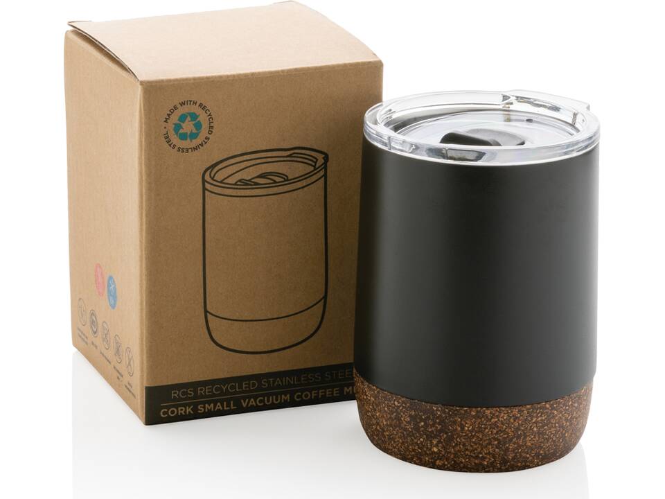 Petite tasse à café en liège et acier recyclé RCS 26