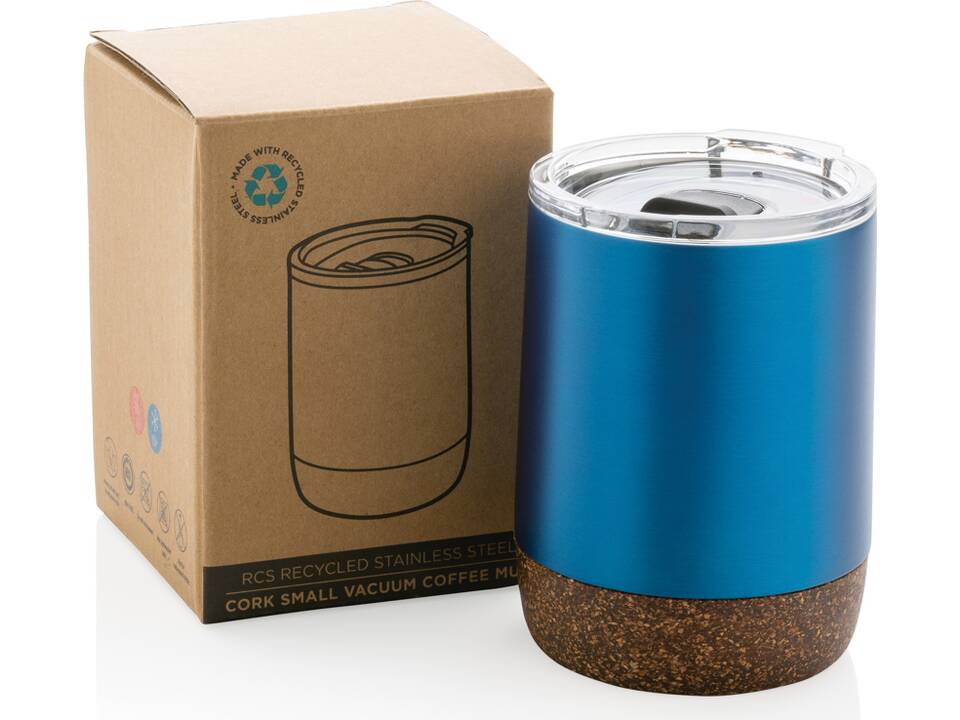 Petite tasse à café en liège et acier recyclé RCS 16