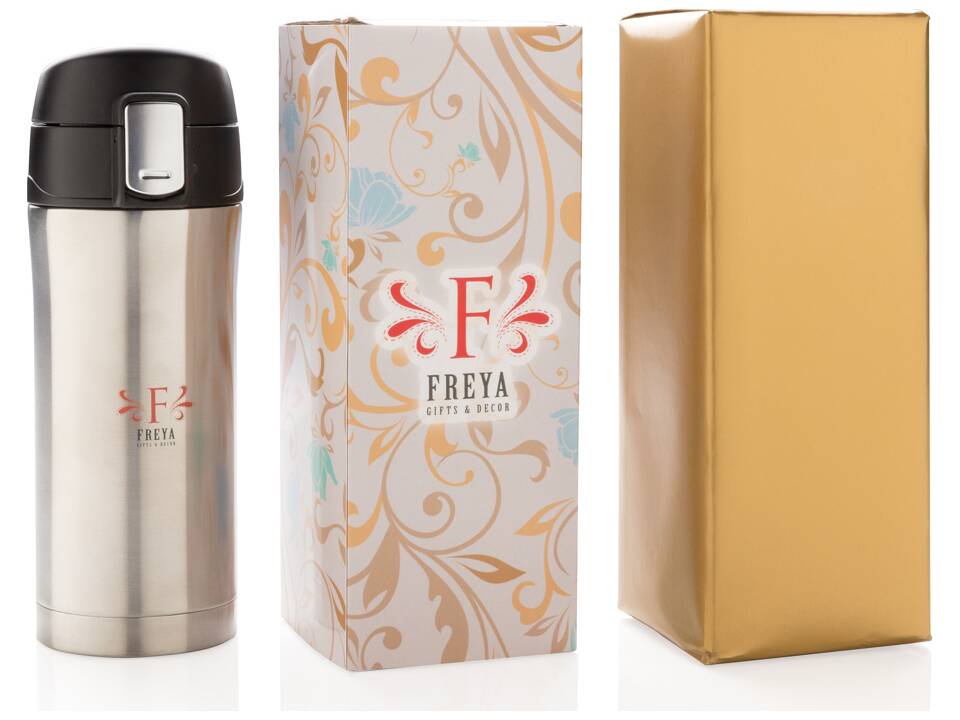 Mug 300ml à fermeture facile en acier inoxydable recyclé RCS 21