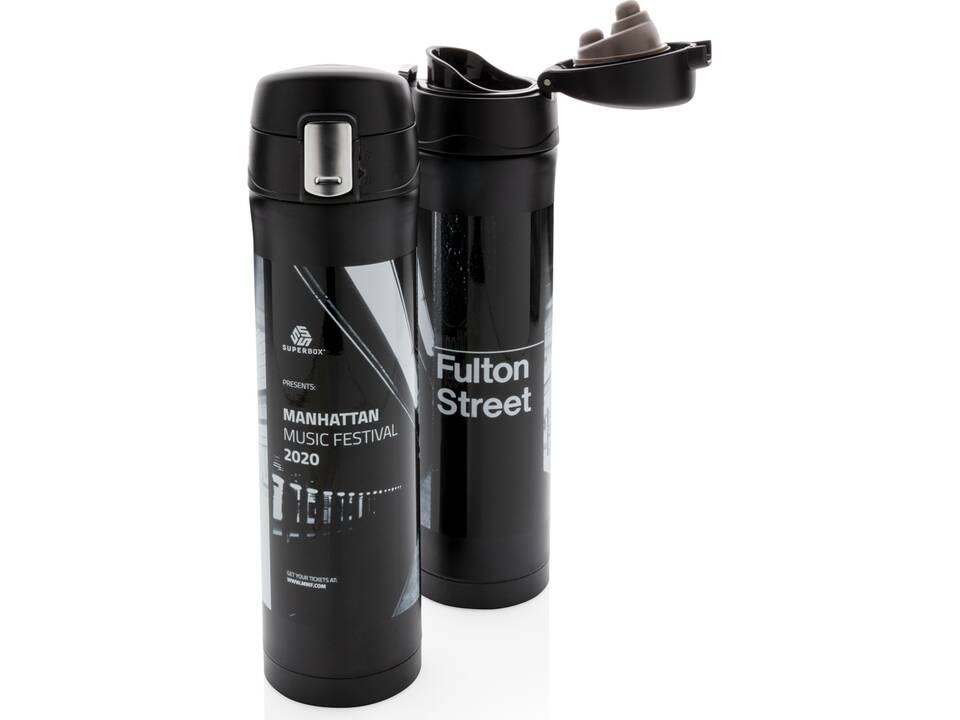 Bouteille 450ml verrouillage facile en plastique recyclé RCS 18