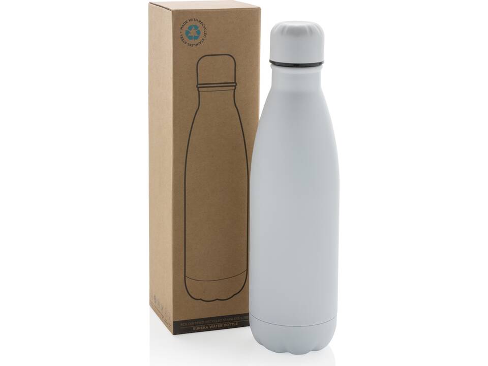 Bouteille d'eau en acier inox recyclé certifié RCS Eureka 21