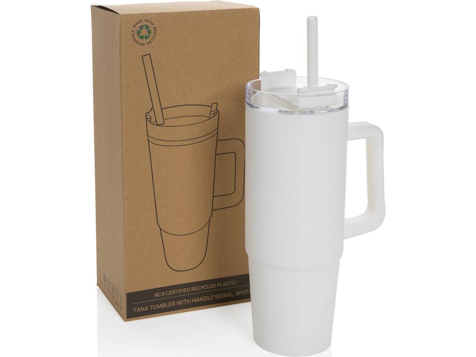 Mug 900ml avec poignée en plastique recyclé RCS Tana 27