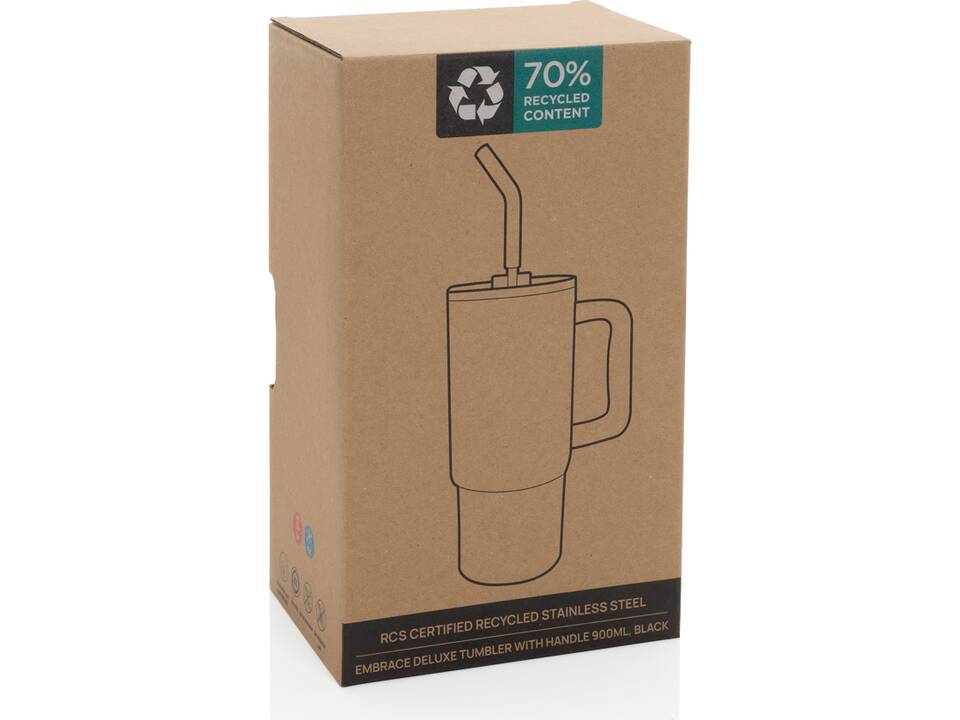 Mug 900ml en acier inoxydable recyclé Embrace RCS 65