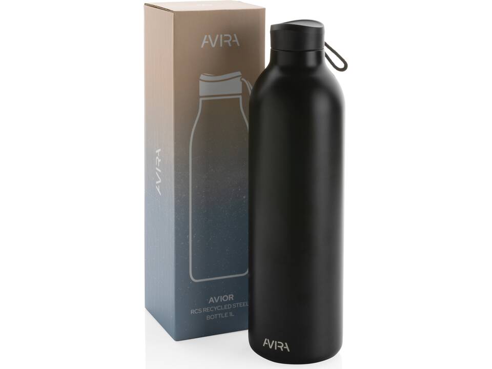 Bouteille isotherme 1L Avira Avior en acier recyclé RCS 19