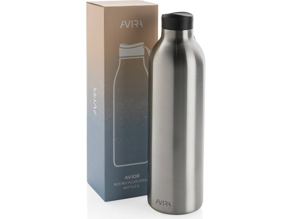 Bouteille isotherme 1L Avira Avior en acier recyclé RCS 28