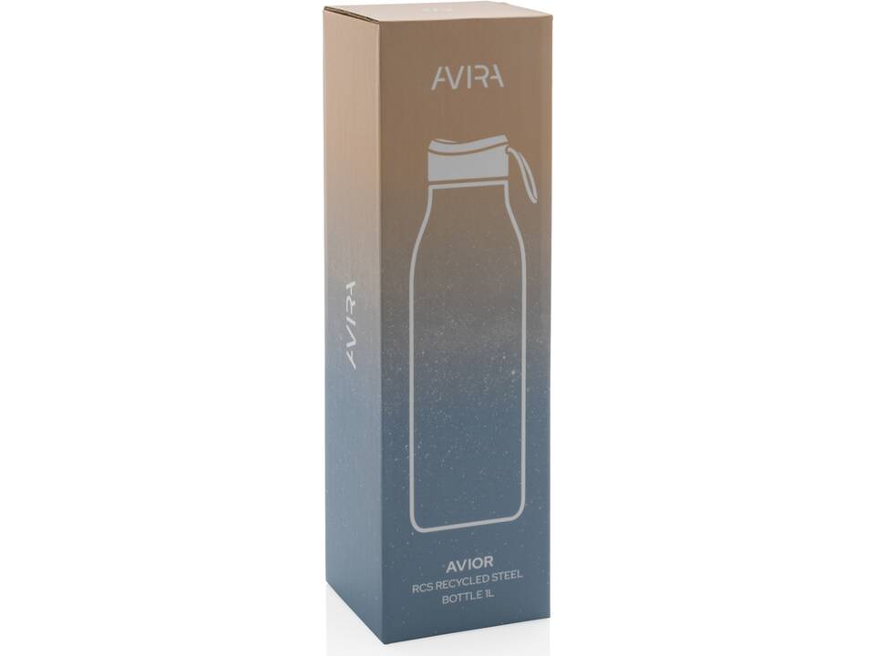 Bouteille isotherme 1L Avira Avior en acier recyclé RCS 55
