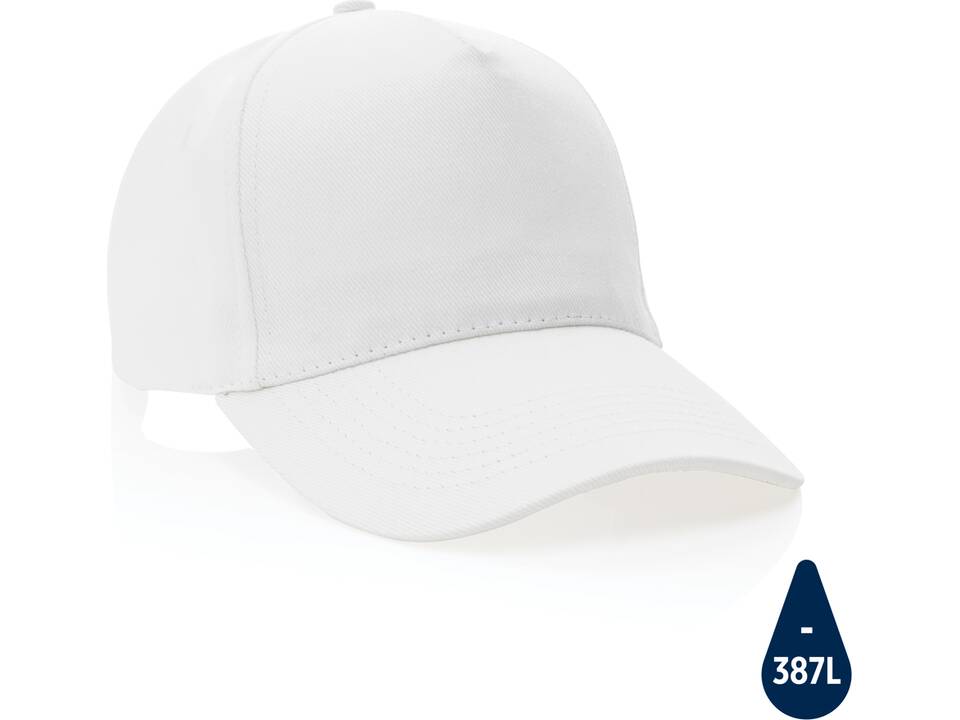 Casquette 5 panneaux en coton recyclé 280gr IMPACT 54