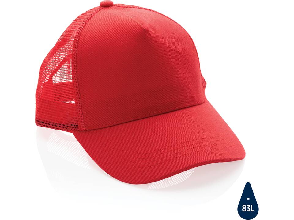Casquette de routier 5 panneaux coton recyclé Impact AWARE™ 20