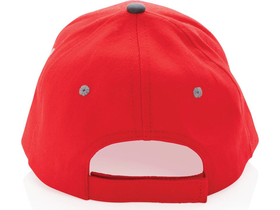Casquette contraste 6 panneaux coton recyclé Impact AWARE™ 25