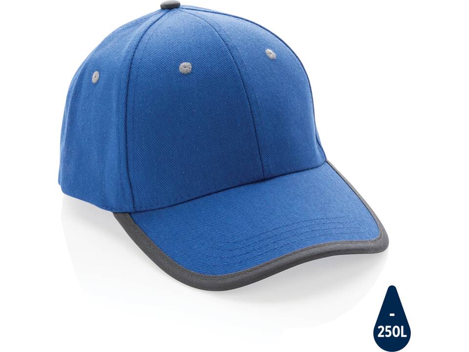 Casquette contraste 6 panneaux coton recyclé Impact AWARE™ 35