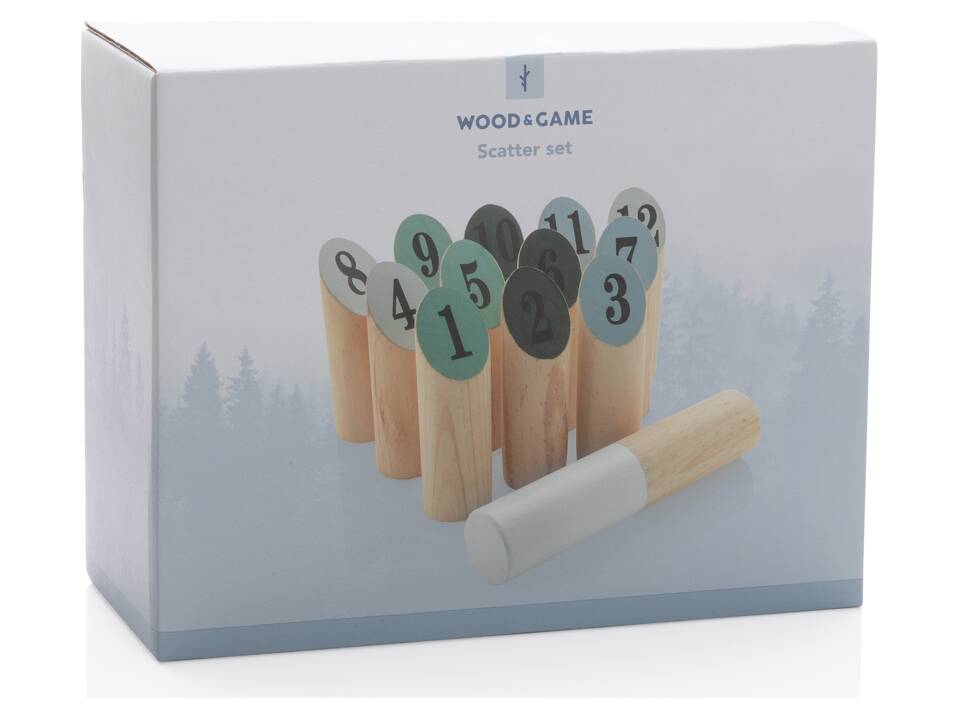 Jeu de quilles scandinaves en bois 8