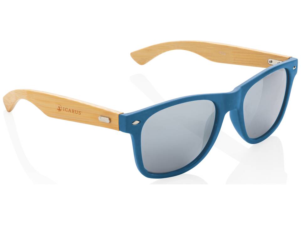 Lunettes de soleil en bambou FSC® et plastique recyclé RCS 9