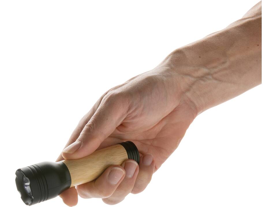 Lampe 1W en plastique recyclé RCS et bambou Lucid 3