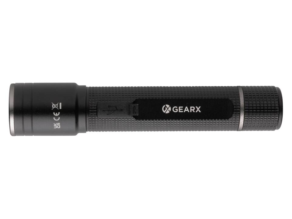 Lampe torche 3W rechargeable par USB en alu RCS Gear X 2