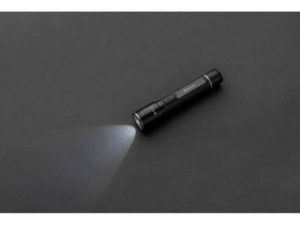 Lampe torche 3W rechargeable par USB en alu RCS Gear X 5