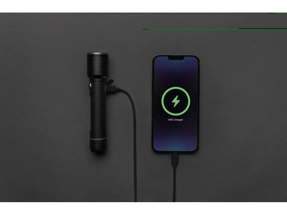 Lampe torche 10W rechargeable par USB en alu RCS Gear X 5