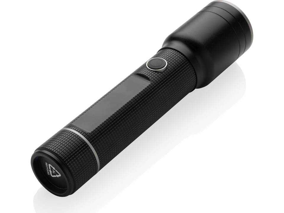Torche robuste rechargeable par USB en aluminium recyclé RCS 4