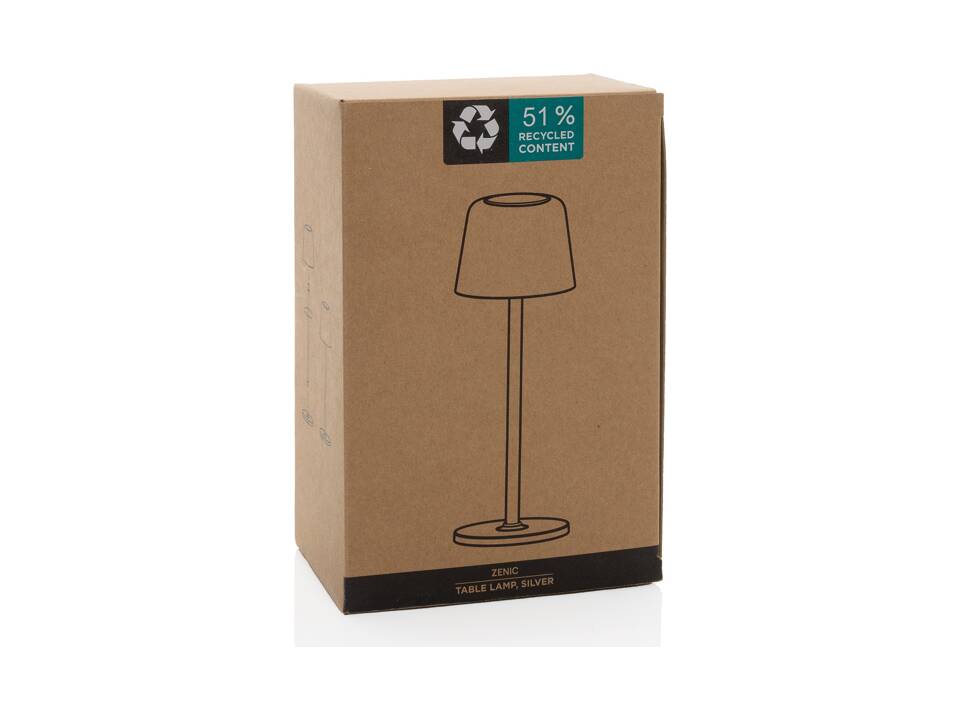 Lampe de table rechargeable par USB en plastique RCS Zenic 34