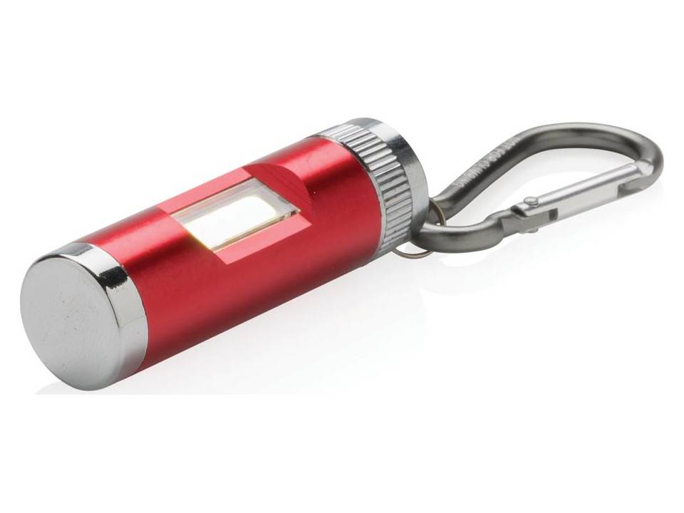 Lampe torche COB avec mousqueton 12