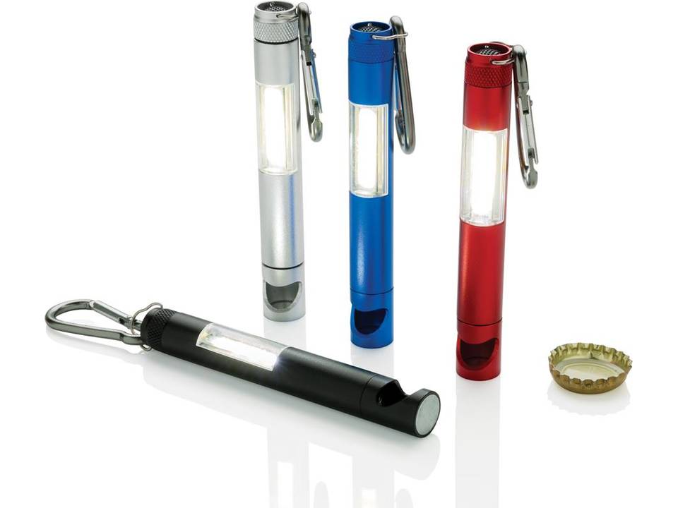 Lampe torche COB avec décapsuleur 4