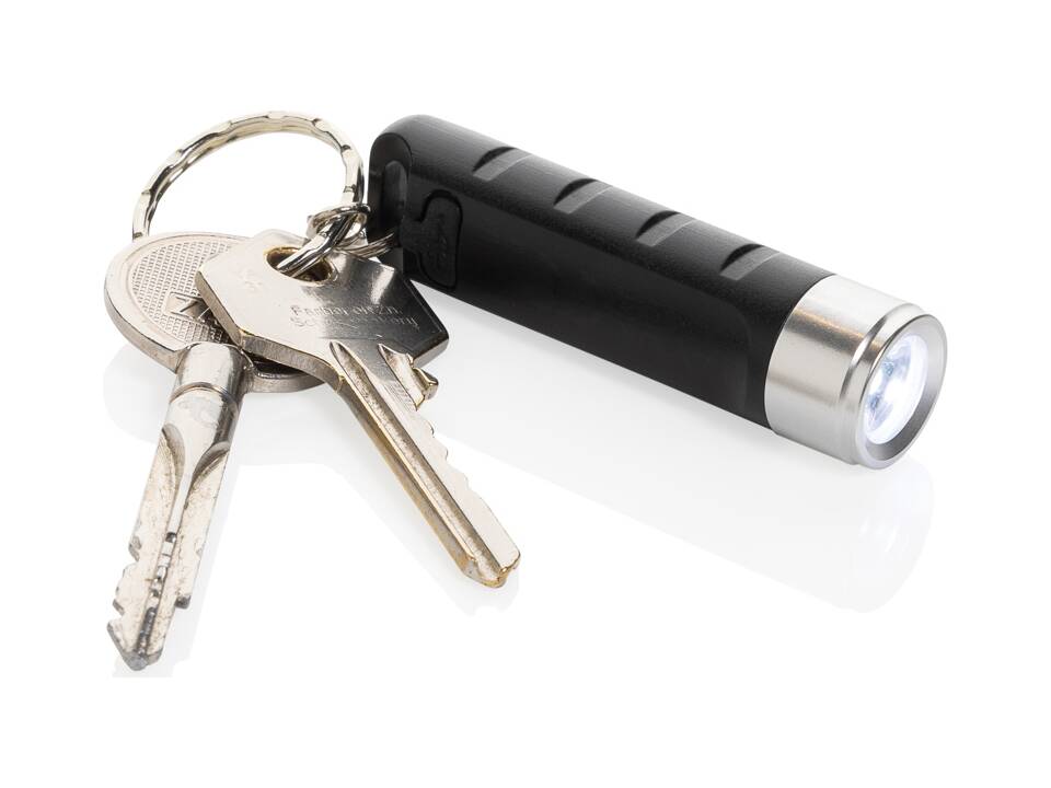 Porte-clés lampe torche charge USB en plastique RCS Globix 3