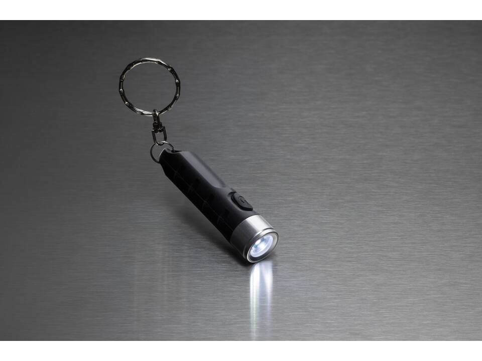 Porte-clés lampe torche charge USB en plastique RCS Globix 8