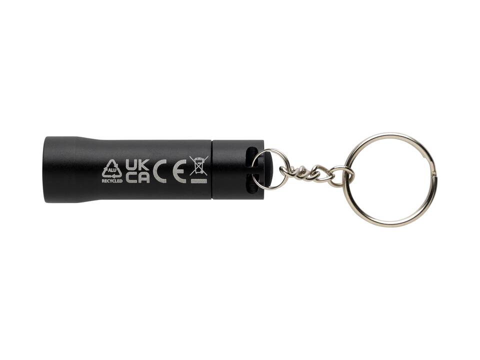 Porte-clés torche en aluminium recyclé RCS Flash 3