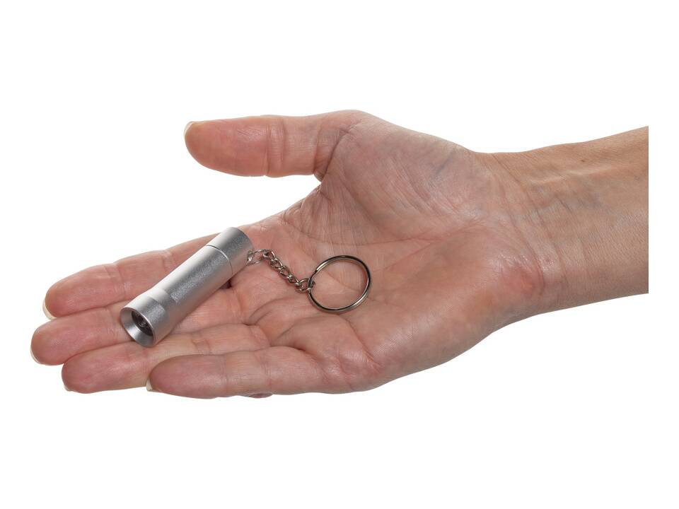 Porte-clés torche en aluminium recyclé RCS Flash 15
