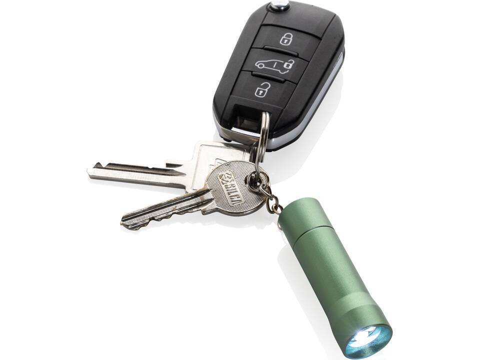 Porte-clés torche en aluminium recyclé RCS Flash 38