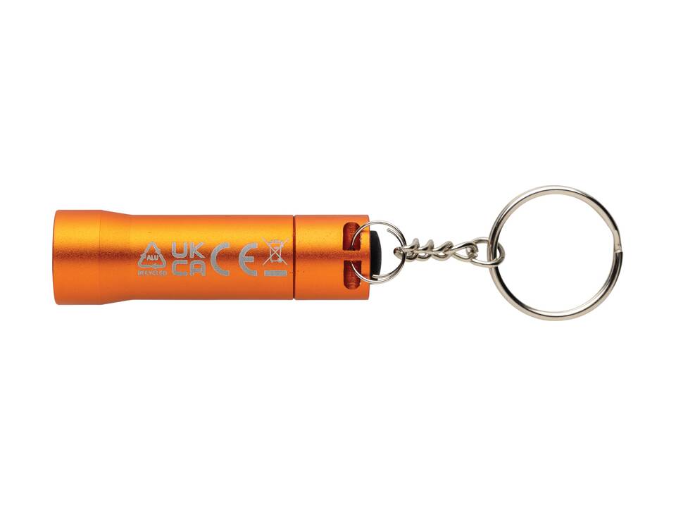 Porte-clés torche en aluminium recyclé RCS Flash 46