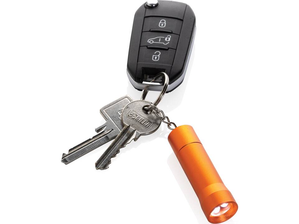 Porte-clés torche en aluminium recyclé RCS Flash 48