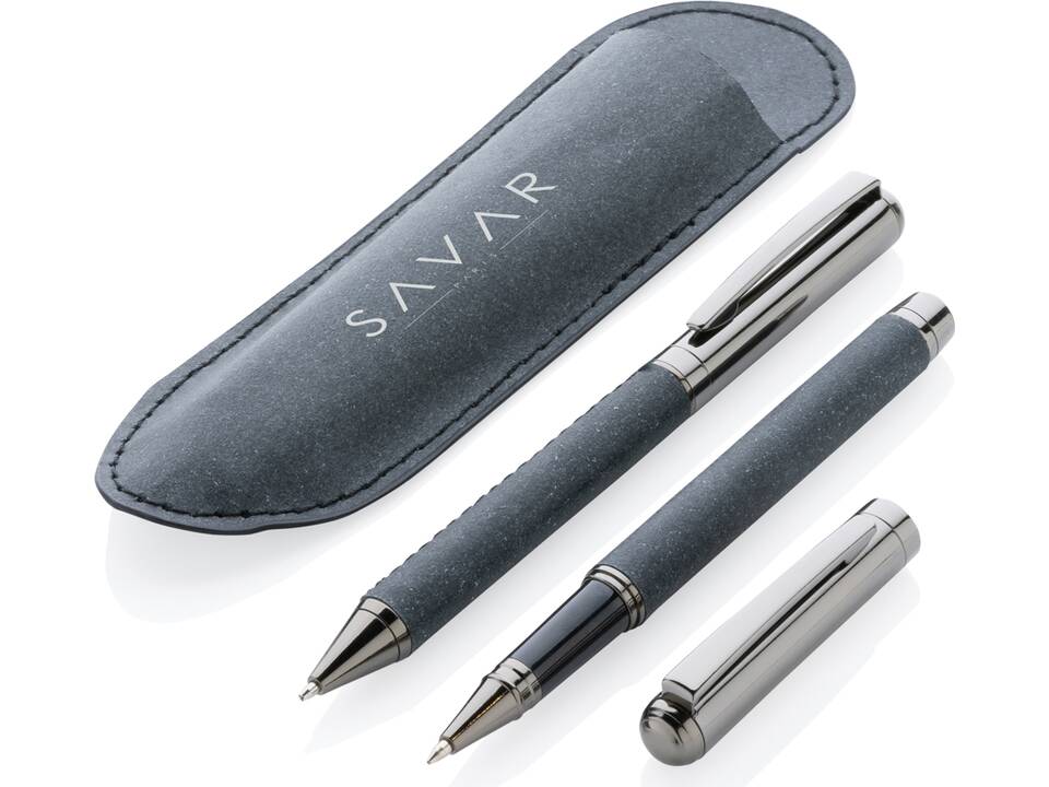 Parure de stylos en cuir recyclé 5