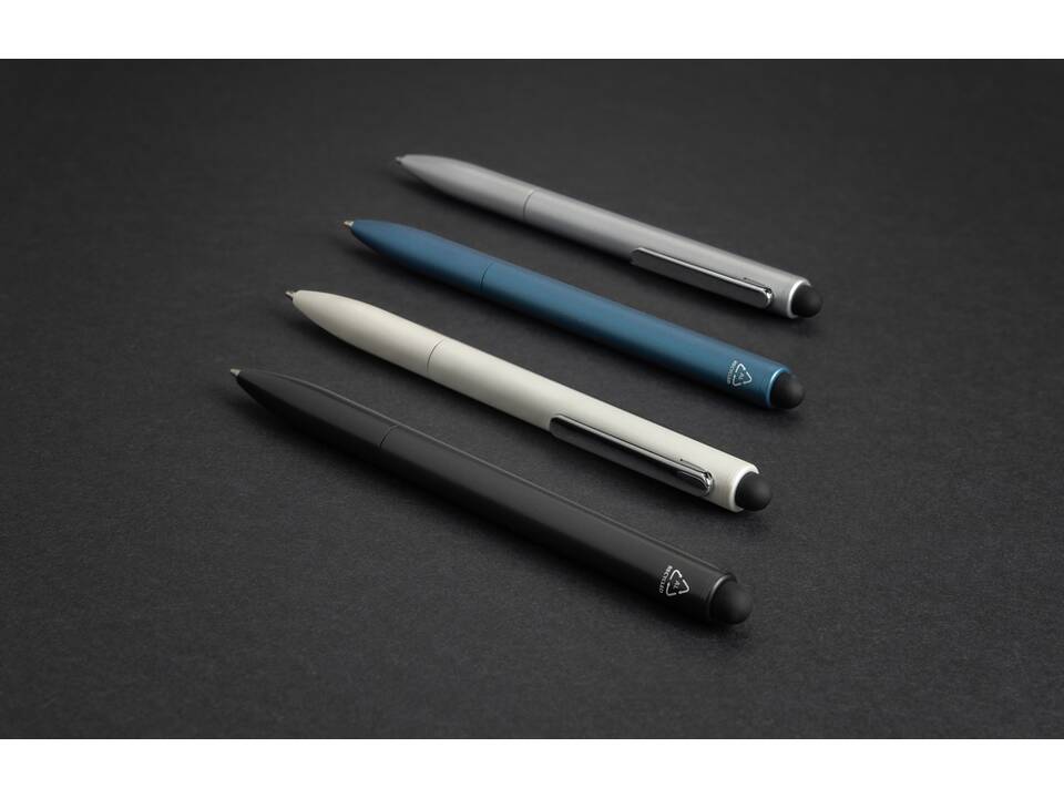 Stylo en aluminium recyclé certifié RCS avec stylet Kymi 20