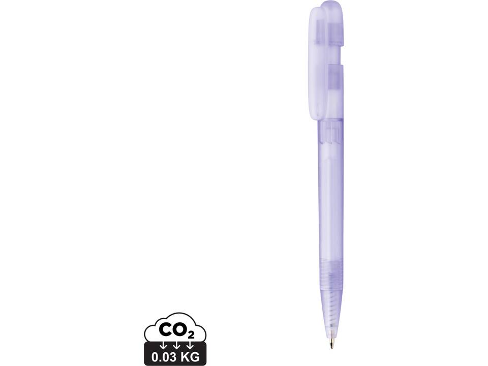 Stylo transparent en ABS recyclé et certifié GRS Devin 82