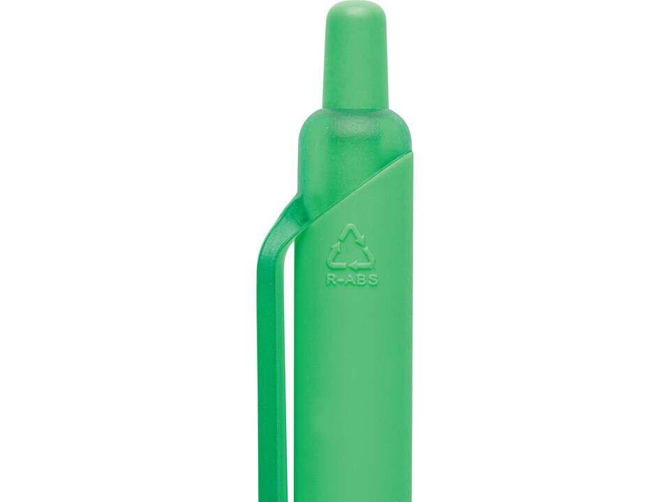 Stylo avec finition gomme en ABS recyclé certifié GRS Tide 45
