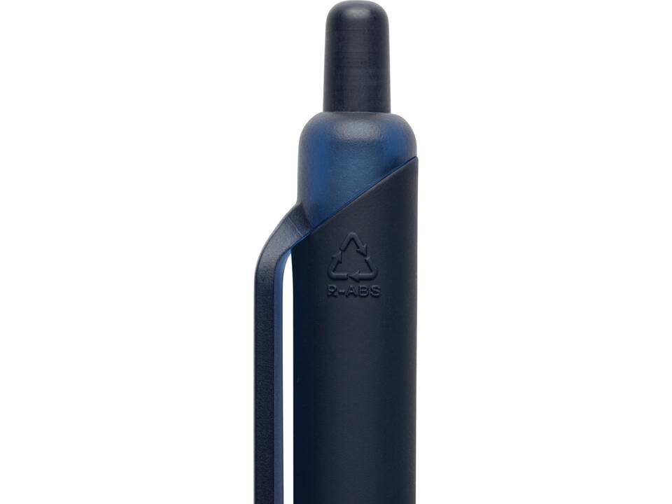 Stylo avec finition gomme en ABS recyclé certifié GRS Tide 68