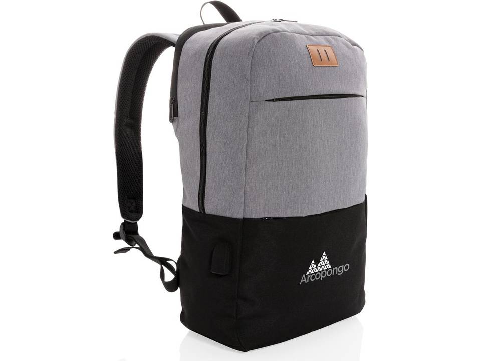 Sac à dos ordinateur 15,6" avec USB et anti RFID 9
