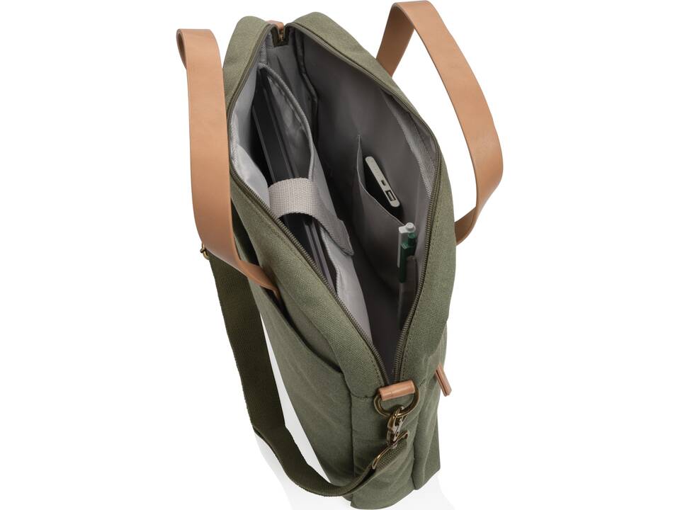 Sac ordinateur Impact AWARE™ en toile 16oz recyclé 33