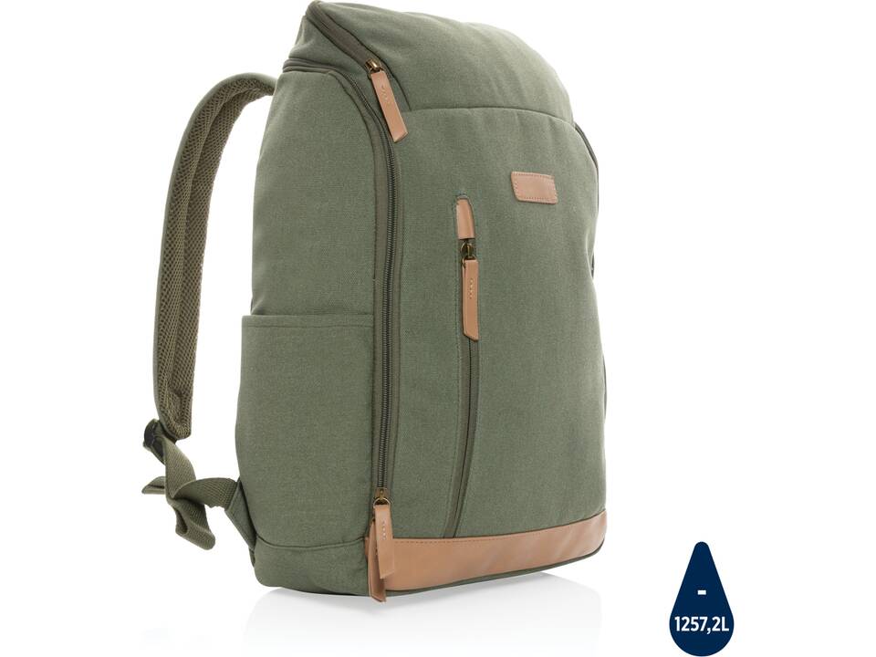Sac à dos ordinateur Impact AWARE™ en toile 16oz recyclé 33