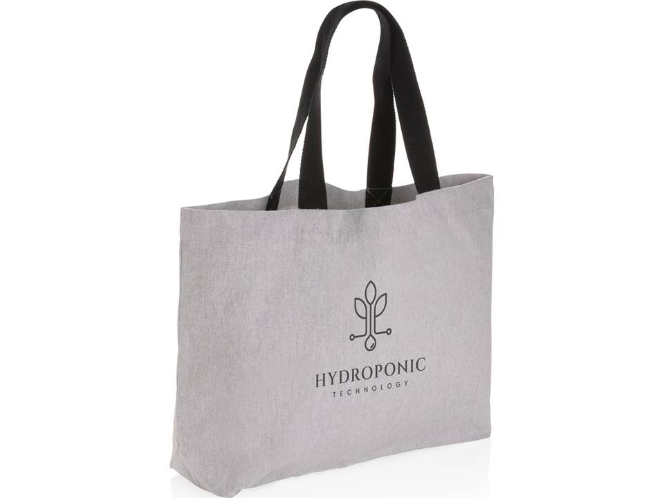 Grand sac tote en toile 240 g/m² recyclée non teintée Aware™ 9