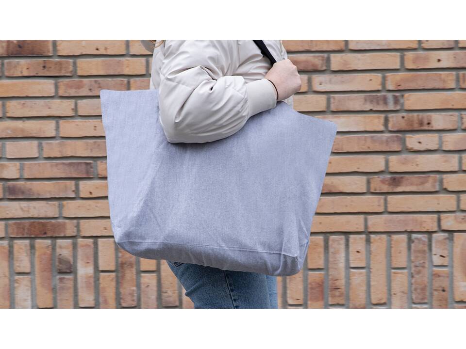 Grand sac tote en toile 240 g/m² recyclée non teintée Aware™ 10