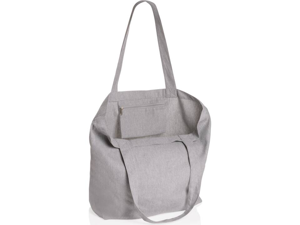 Sac shopping en toile 240g/m² recyclée non teinté Aware™ 12