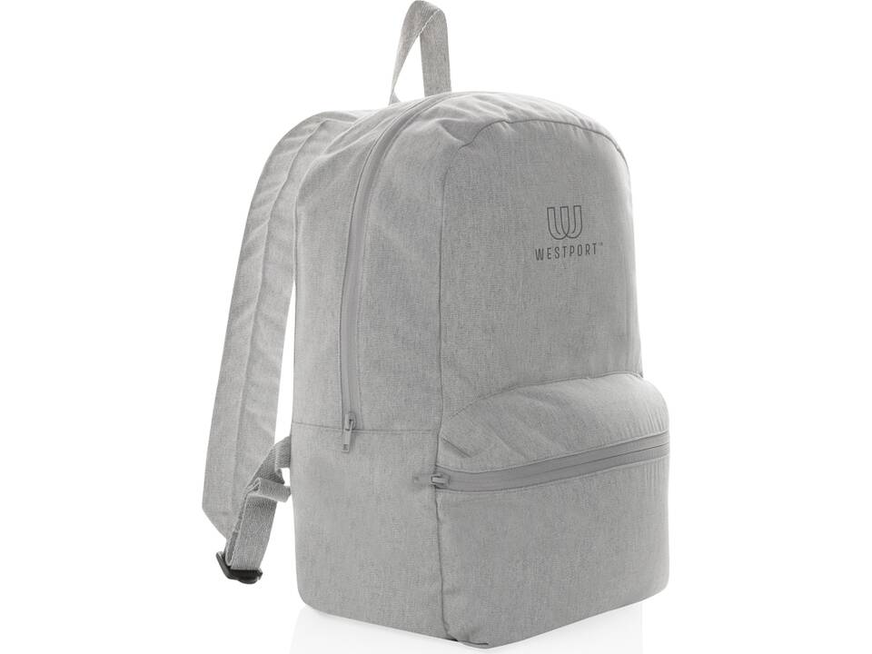 Sac à dos en toile recyclée 285g/m² non teintée Aware™ 15