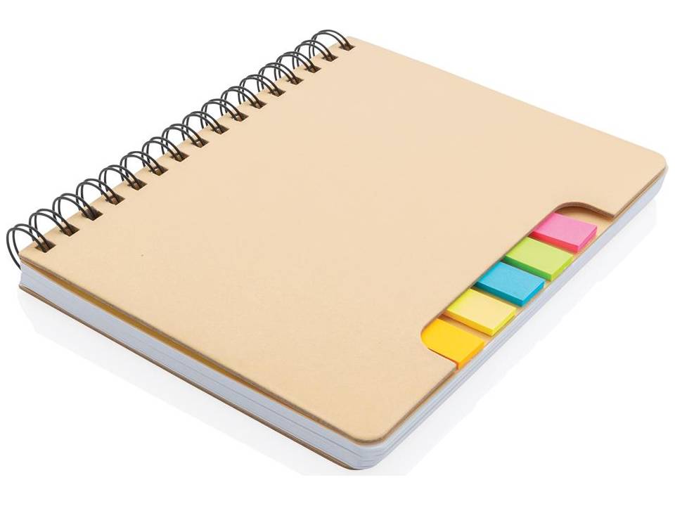 Carnet de notes A5 Kraft avec notes autocollantes 1