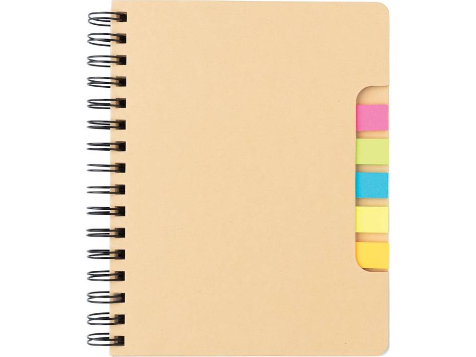 Carnet de notes A5 Kraft avec notes autocollantes 4