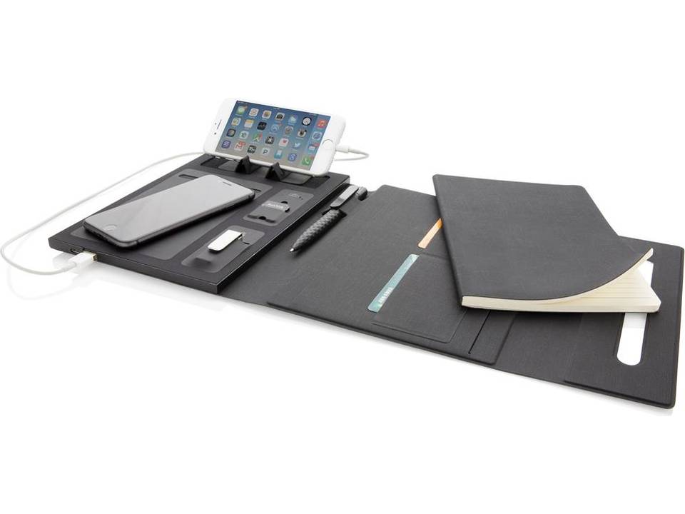 Carnet de notes A5 avec powerbank 5000 mAh et induction 5